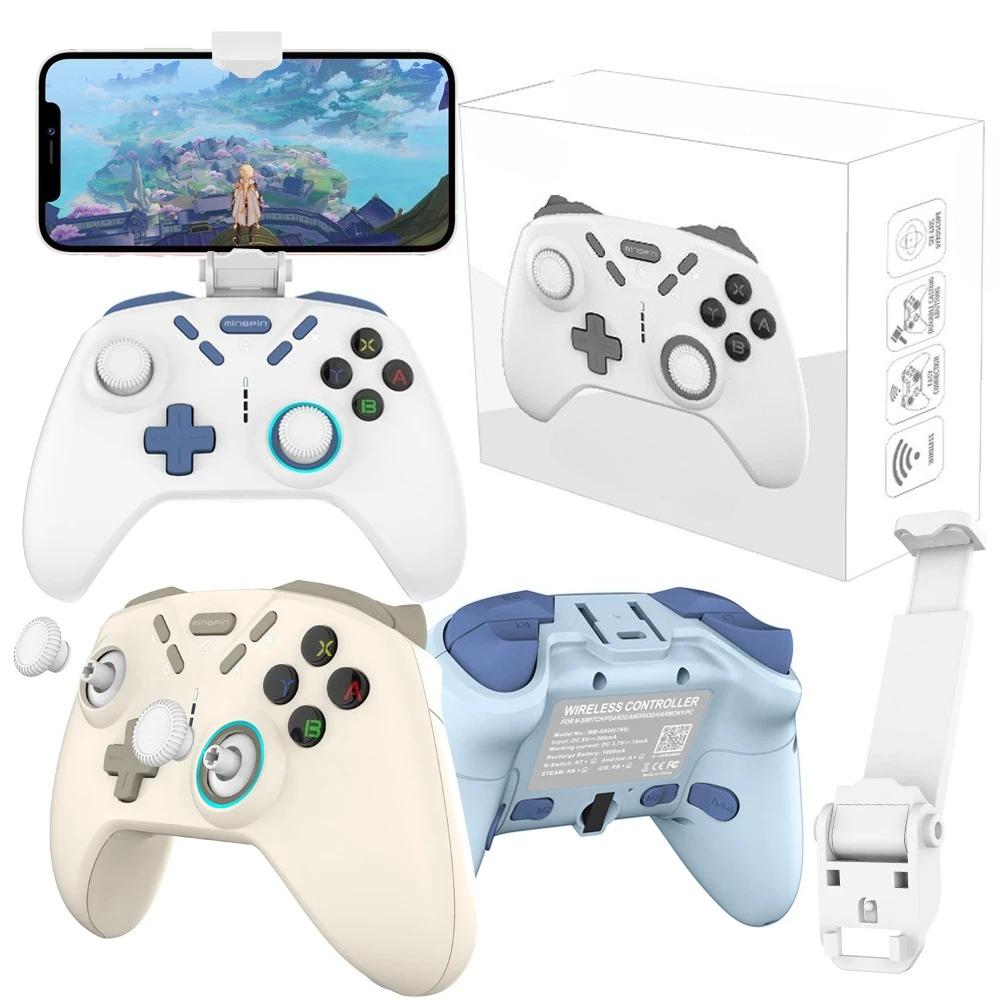 Bluetooth-compatable Wireless Game Controller for Switch/ PS4/PS3/Steam/IOS13.4+/Android (HID)/ Harmony OS Gamepad Joystick