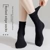 5 Paires Chaussettes Chaussettes Mi-mollet Fines d'Été pour Femmes Chaussettes Bouclettes Chaussettes