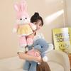 Cute Cartoon Brown Bear Pink Rabbit Plush Toy Soft Stuffed Animal Elephant Doll Home Decor Kids Gift
