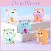 Adorable Glow-in-the-dark Fishing Bear Resin Animal Figurine Cute Desktop Decor