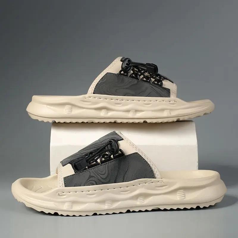 Fashion Slides Platform Beach Sabot Men's Shoe Soft Eva Male Slipper Original Cheap Shoes Liquidation High Quality Fashion Comfortable