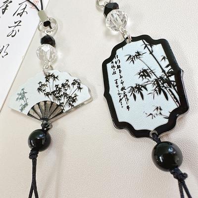 Chinese Style Anti-Lost Phone Lanyard Retro Tassel Pendant Keychain Bag Charms Backpack Hanging Decoration  Jewelry