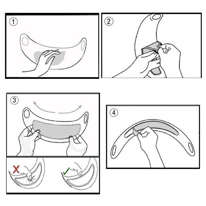 Helm Klar Regendicht Antibeschlag Patchfolie Universal für Motorradvisierlinse
