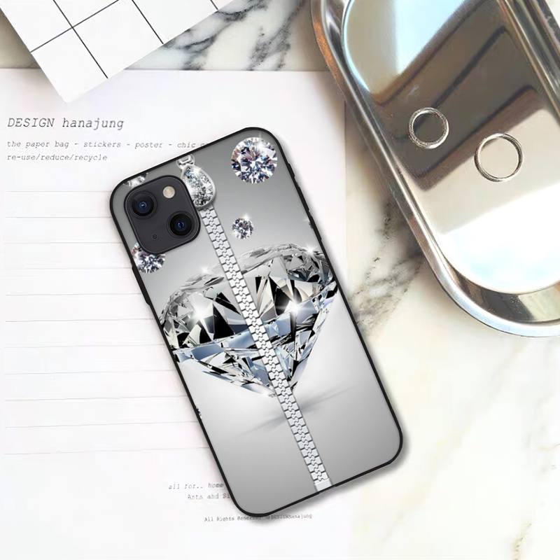 Diamond Love Phone Case For iPhone 11 12 Mini 13 14 Pro XS Max X 8 7 6s Plus 5 SE XR Shell