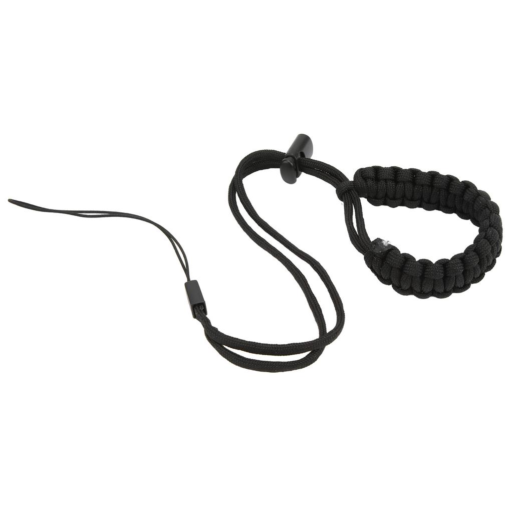 Hand Woven Diving Wrist Strap Dive Wrist Lanyard for Mobile Phone Action Camera Series Black