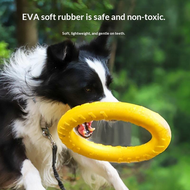 Dog Toys Pet Flying Discs Eva Dog Training Ring Puller Resistant Toys For Dogs Floating Puppy Bite Ring Toy Interactive