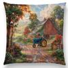 Elegant Cotton Linen Cushion Cover With Invisible Zipper For Easy Cleaning