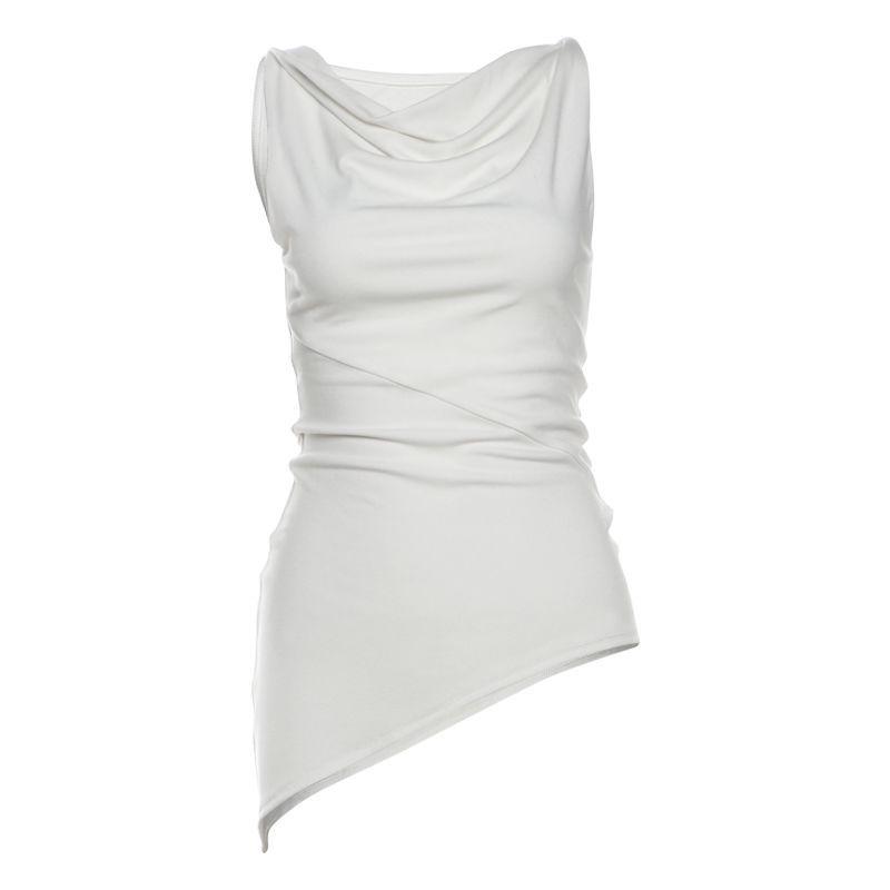 2025 Trendy Women's One-Shoulder Clavicle T-shirt - Versatile Summer Top