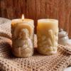 Portrait Candle Mold White Jesus Icon Mold Embossed Silicone Mold Three-Dimensional For Home Decoration Candle Making