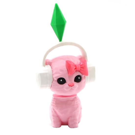 

Милый Мини-Кот Украшение 3D Печатная Фигурка Кота Декор Приборной Панели Автомобиля Забавный Аксессуар для Интерьера Автомобиля Декор для Дома и Офиса розовый