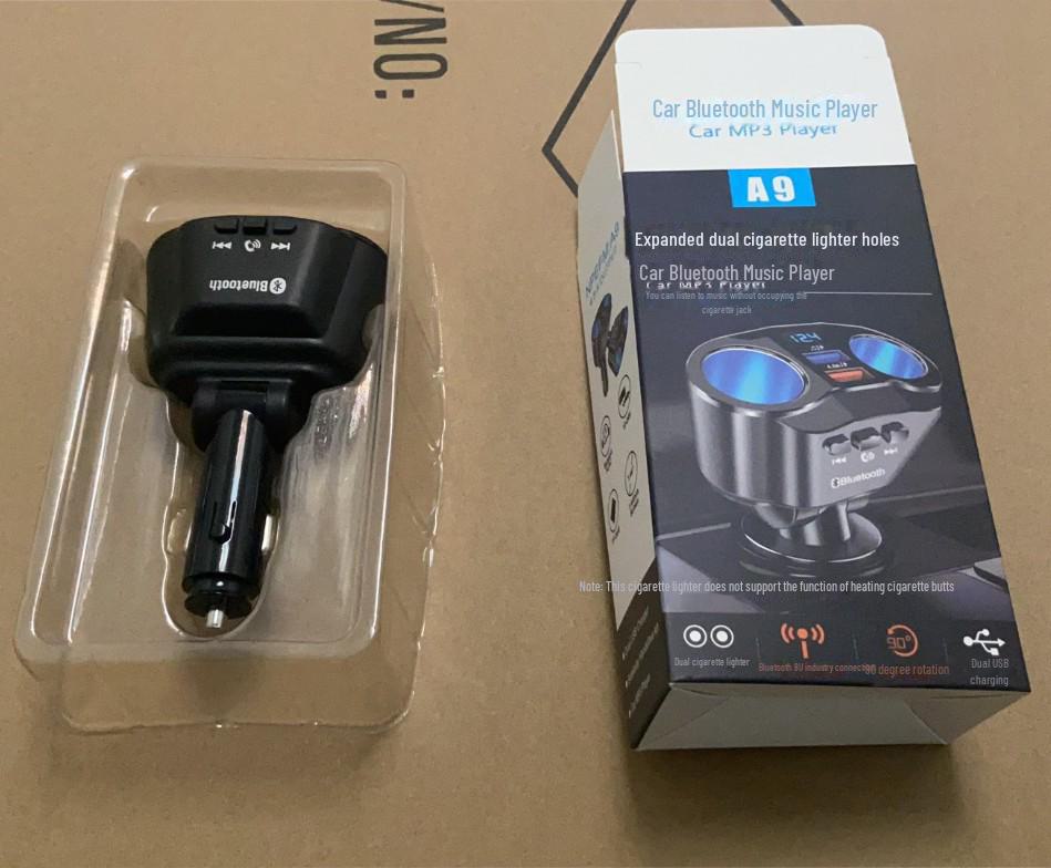 New Multi-function MP3 Bluetooth USB Player with Dual Cigarette Lighter & 66W Fast Charging Car Charger