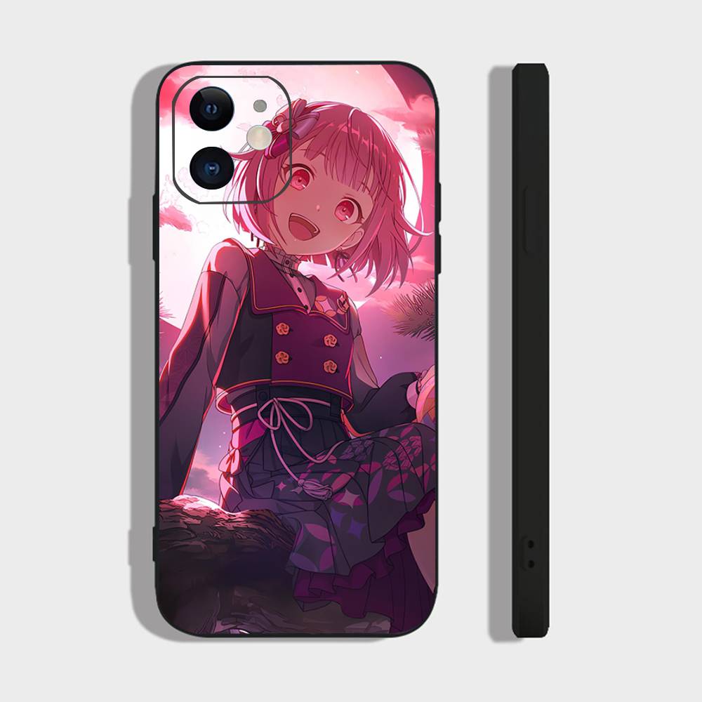 Emu Otori Cartoon Animation Phone Case For IPhone 17 Air 16 15 14 13 Pro Max 11 12 Black Silicone Cover