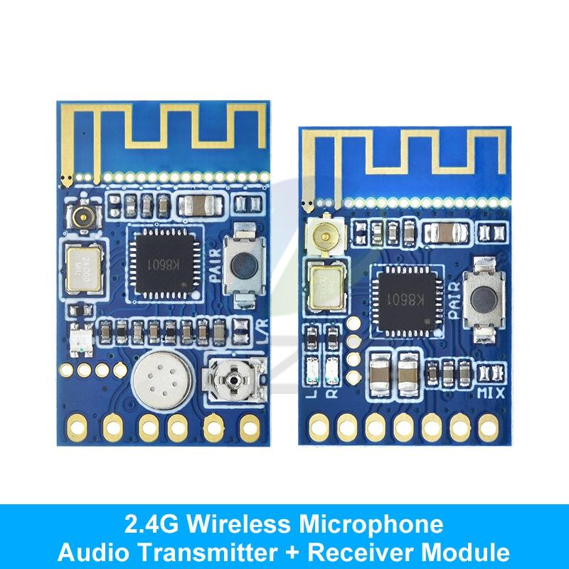 2.4G Wireless Microphone Audio Signal Transceiver Module Board 3.3-5.0V Receiving And Transmitting Module