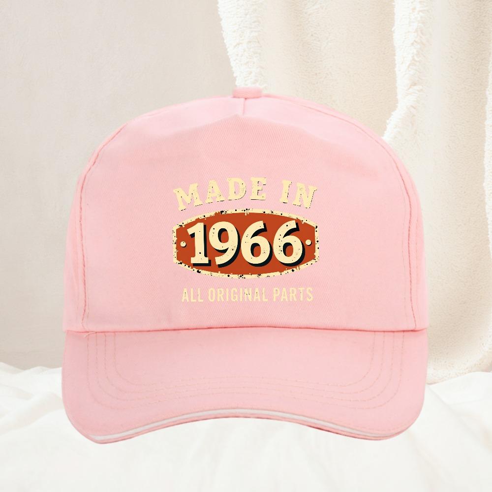 Made In All Original Parts Print Vintage Hat for Unisex Women Summer Fashion Baseball Cap