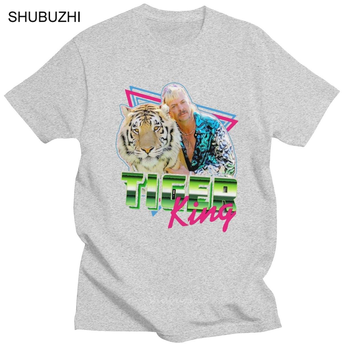 

Funny Joe Exotic Tiger King TShirt for Men Short Sleeved Leisure Election For President Big Tee Tops Oneck Cotton T Shirt S