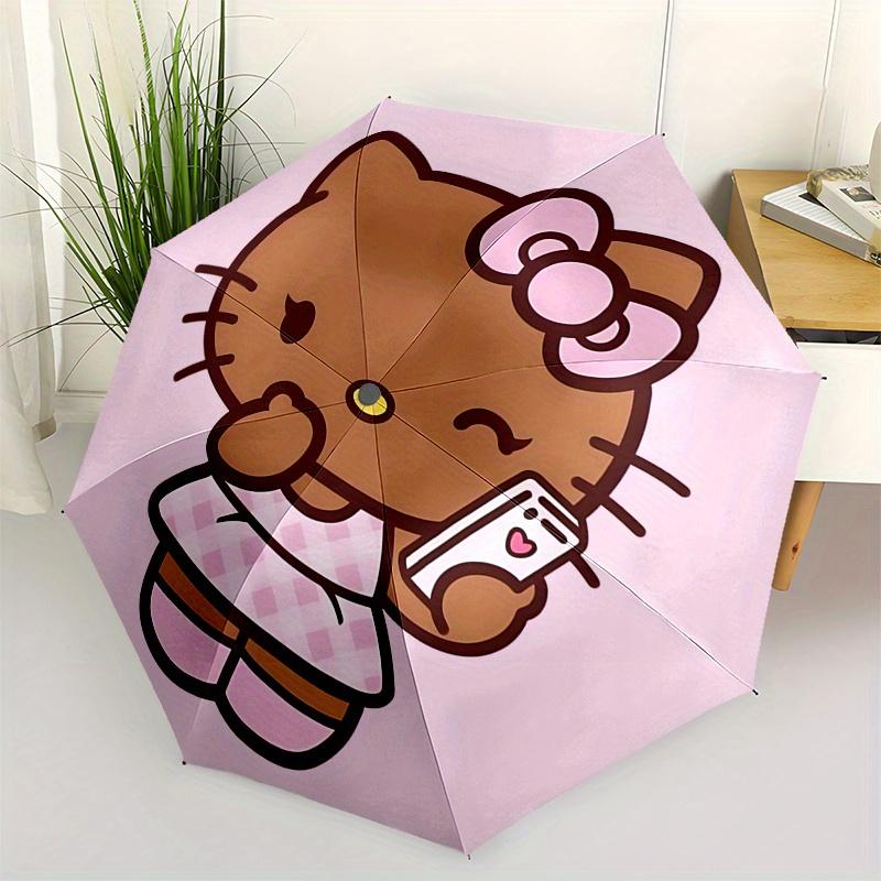 

Kitty, Smartphone Automatic Opening and Closing Parasol Compact Travel Umbrella with 8 Ribs for Women and Men Ideal Birthday/Christmas Gift,