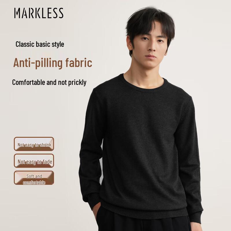 

MARKLESS Men s Crew Neck Knit Sweater 0710 2XL
