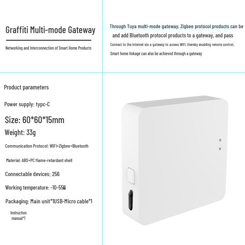 Graffiti Smart ZigBee EU/US Switch for Home & Hotel Control ZigBee US 2-way Switch Grey