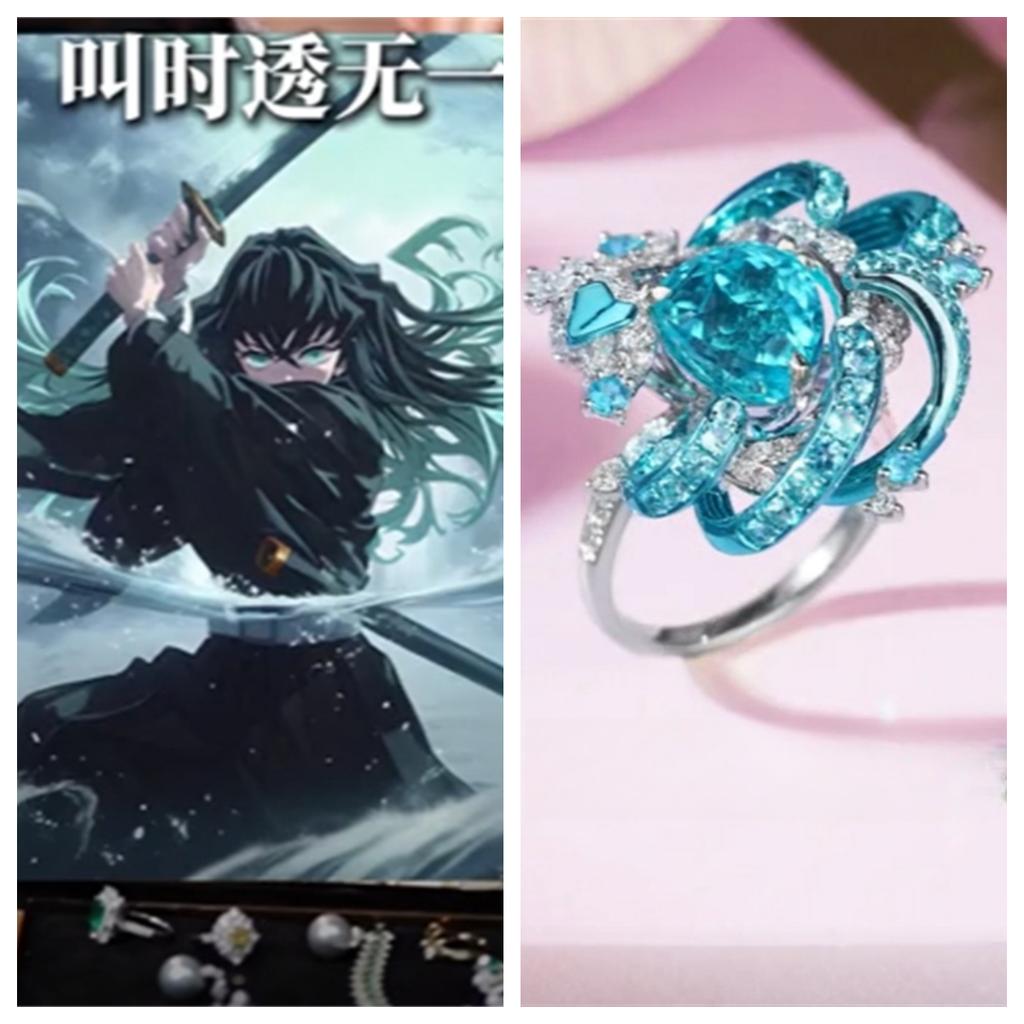Demon Slayer Kanroji Mitsuri Merchandise Tokitou Muichirou Decoration Creative Cartoon Cosplay Accessory Kawaii Cute