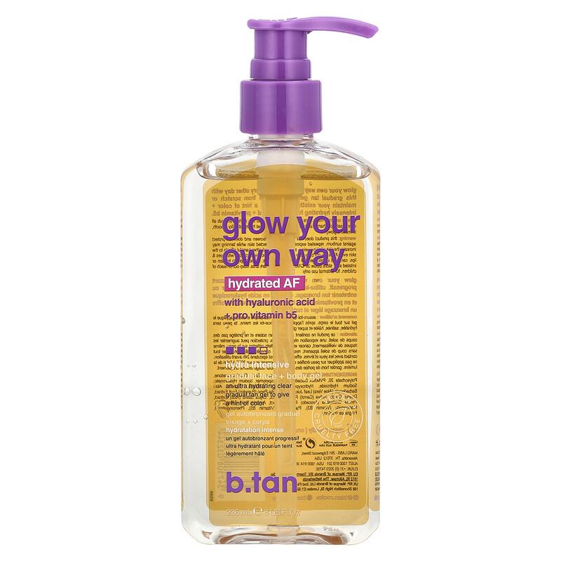 Glow Your Own Way, Hydrated AF, Gradual Face + Body Gel, 8 Fl Oz (236 Ml)
