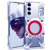 Rotating Bracket Hollow Metal Phone Case with Lanyard