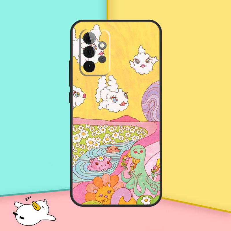 Cute Indie Hippie Case For Samsung Galaxy A34 A54 A14 A36 A56 A06 A13 A53 A32 A12 A22 A52 A35 A17 A16 A55 A15