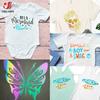 Holographic Iridescent Heat Transfer Vinyl Iron-on HTV Printing Clothing for cut DIY Christmas Decor 30*25cm/50cm