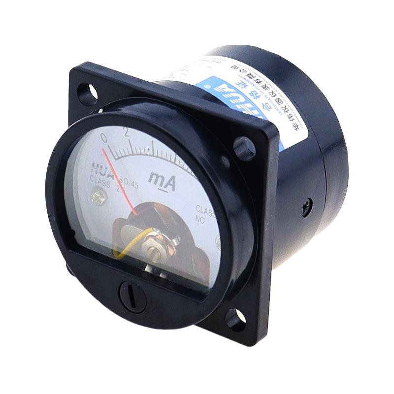 1 Piece 2.5 Accuracy DC 0-100mA Ammeter SO-45 Class Round Analog Panel Meter Black tester amperometro 20ma analog ampermeter