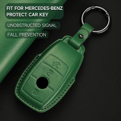 Étui de protection en cuir pour clé de voiture télécommandée pour Mercedes Benz classe a b c e s GLA GLC GLE GLS CLA AMG W205 W213 W222