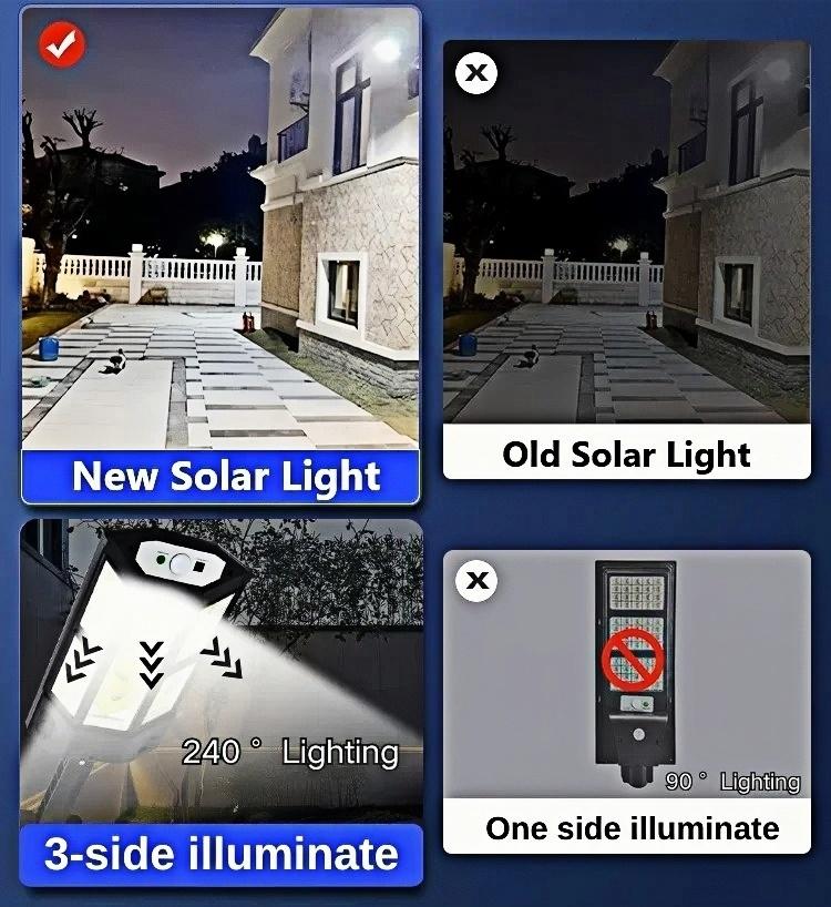 Solar LED Lights Outdoor Solar Lights Of Motion Sensor 3 Modes Waterproof IP65 Solar Garden Light Street Yard Lantern