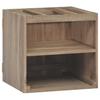Wall Mounted Bathroom Cabinet 46 x 25.5 x 40 cm Solid Teak Wood