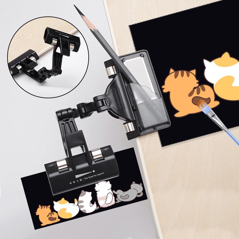Double Head Rotatable Art Special Copy Holder Painting Clip Clamp For Artist Easels Drawing Boards Picture Sketch Photo Clips