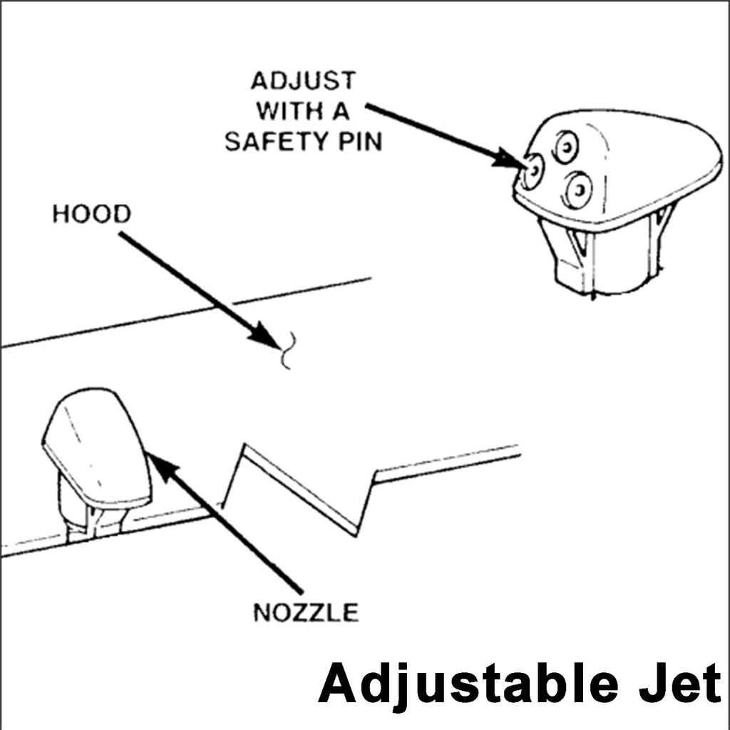 Xukey Frontscheibenwischer-Waschdüsen-Set, 2-teilig, für Suzuki Grand Vitara 1998 1999 2000 2001 2002 2003 2004 2005