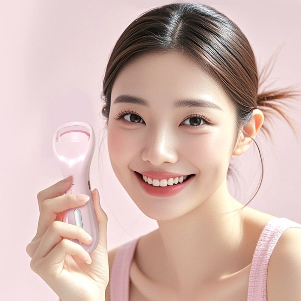 Electric Heated Eyelash Curler 3 Temperature Setting USB Rechargeable Portable Quick Heating Women Eye Lashes Curling Tools