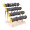 Detachable Tiered Jewelry Rack Wood Base Stand for Showcasing Bracelets and Bangles Wrist Accessories Storage Organizer