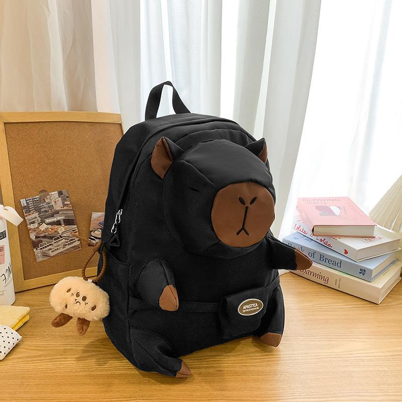 College Students Cute Capybara Backpack Junior High School Students High School Students Cute Backpack.