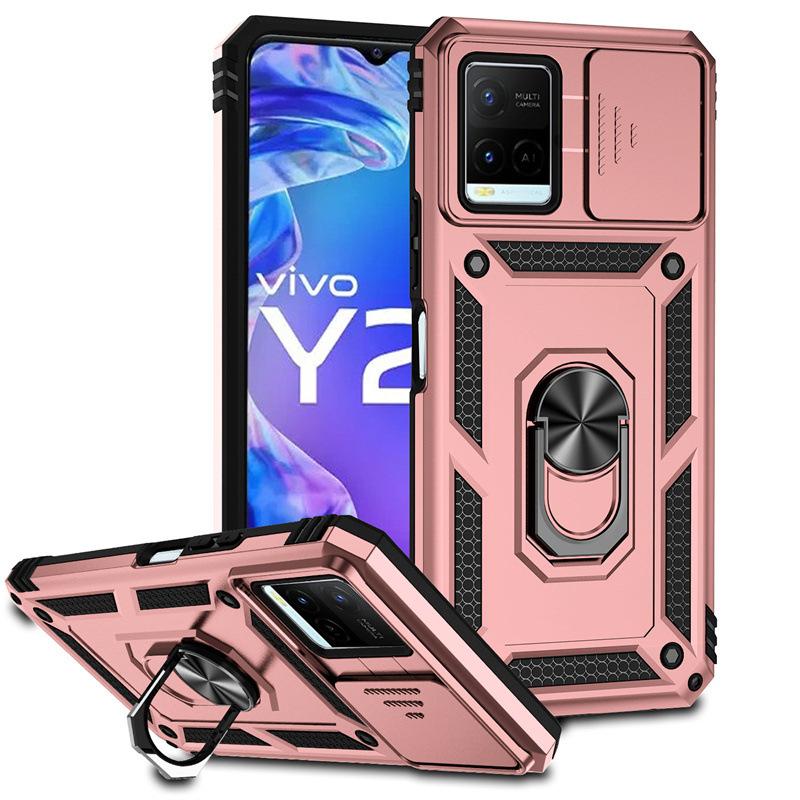 Suitable for the new Vivo Y21 sergeant ring anti-drop mobile phone case vivo Y20 window push two-in-one protective case