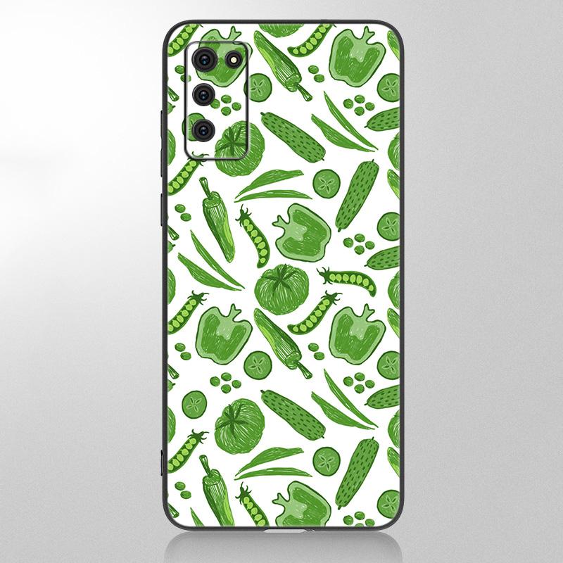 Summer green leaves fruit lemon Case For Samsung Galaxy A12 A02S A22 A32 A52 A72 A71 A51 A41 A31 A21 A11 A50 A70 A10S A20S Cover