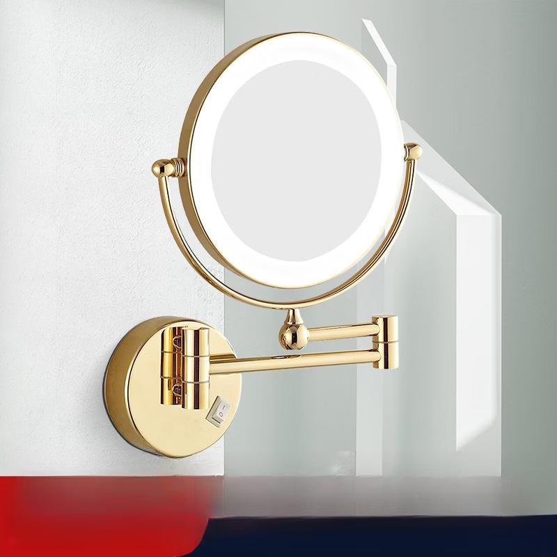 oeny LED Foldable Double-Sided HD Rotatable Makeup Mirror