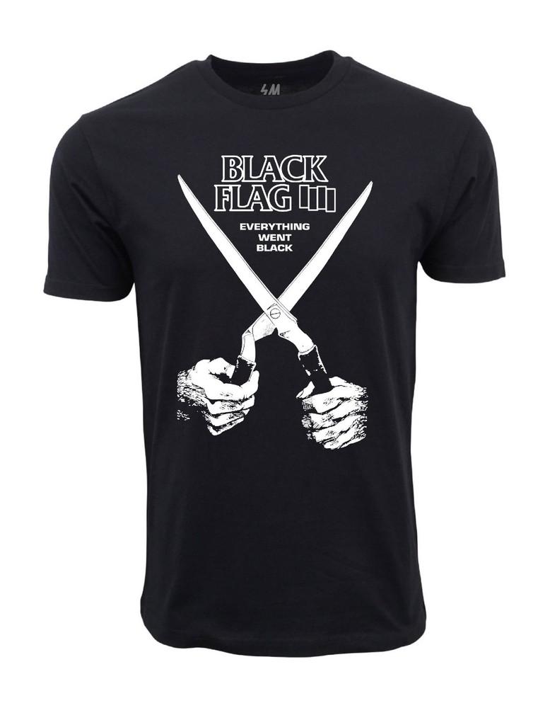 T-shirt Black Flag Everything Went Black Forbici