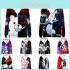 Gemütlicher Danganronpa Monokuma Hoodie mit lebhaftem 3D-Druck für Anime-Fans