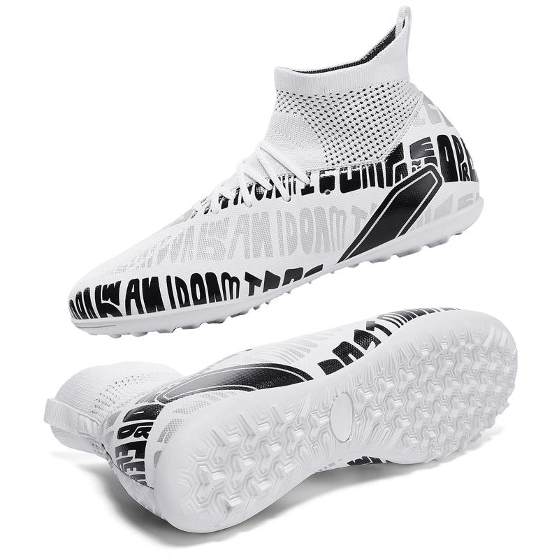 High-quality High-quality Youth Football Shoes Broken Nails Men's Lace-up Rubber Soft Bottom Large Size Football Boots