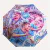 Kevin De Bruyne, Ombrello Automatico con Apertura e Chiusura, Ombrello da Viaggio Compatto, Leggero e Portatile, Adatto per Bea