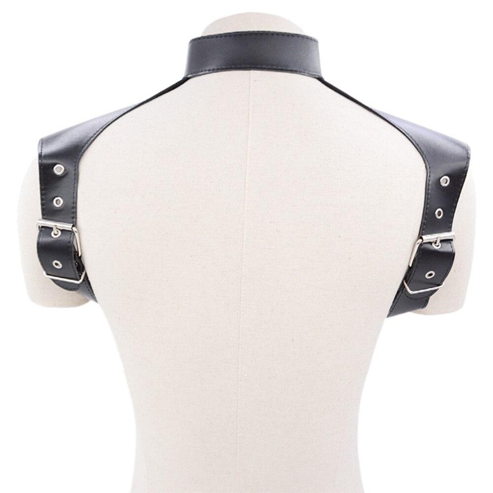 Men Bondage Leather Top Vests Sexy Clothes Costume Fetish   Cospaly Sissy Lingerie for Men Body Harness BDSM