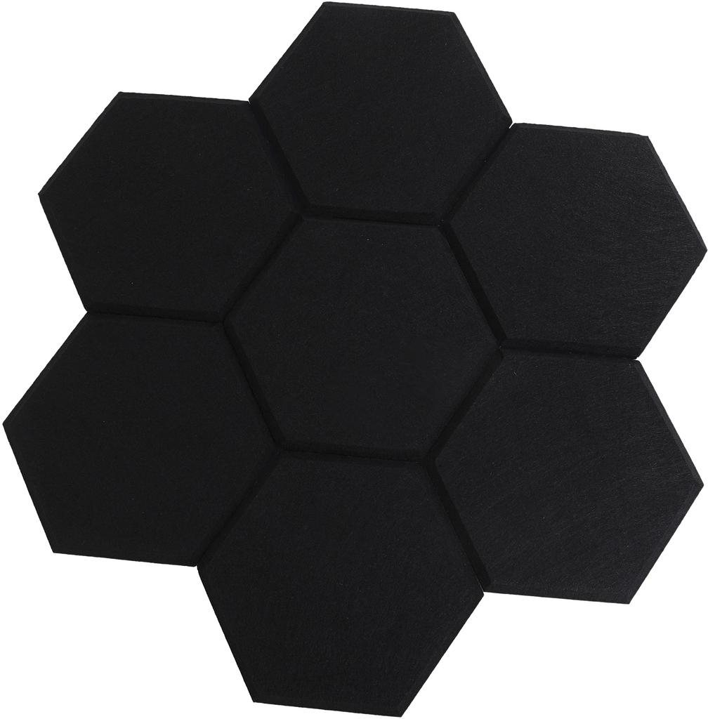 ISL Hex Sound Panel Black 23x20cm 10pcs ISL-HX01