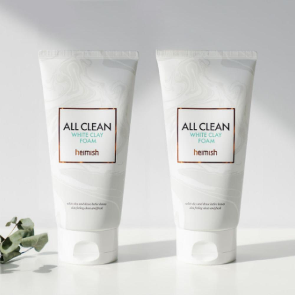 

Heimish All Clean White Clay Foam — Очищающая пенка с белой глиной для пор и глубокого очищения (150 г × 2)