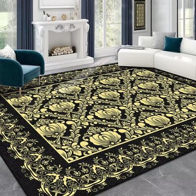 Carpet Living Room New No-wash Can Wipe Light Luxury Luxury Plush French Retro Bedroom Bed Blanket Coffee Table Mat