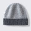 Autumn and Winter New Children's% Pure Cashmere Hats for Boys and Girls with Color Matching Knitted Warm Windproof Ear Caps
