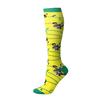HYSAIXIA Compression Socks Funny Pattern Animals Sheep Monkey Music Cat Men Women Pressure Stockings Knee High Run Sport Socks