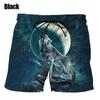 New Wolf 3D Digital Print Man Swim Shorts Casual Loose Men's Shorts Customized Design Comfortable Breathable Summer Wear Clothes